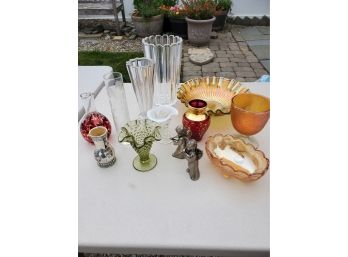 Vases & Decor Includes Fenton Glass, Carnival Glass And More
