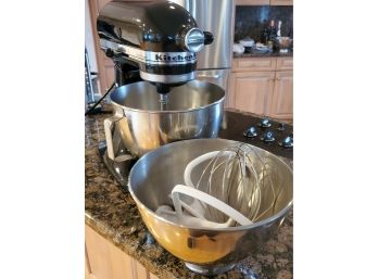 Kitchen Aid Stand Mixer With Attachments And Extra Bowl