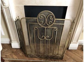 Fire Place Screen - Gold