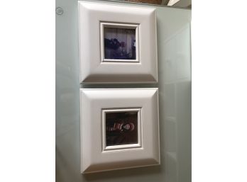 2 White Square Frames