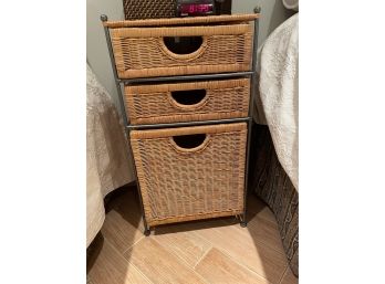 3 Drawer Wicker Night Stand - Great Condition