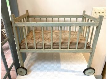 Vintage Crib On Wheels