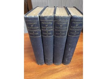 Collection Of Vintage Hardcover Books Memoirs Of Napoleon Bonaparte Volumes I-IV