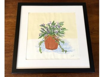 Cute Signed Watercolor