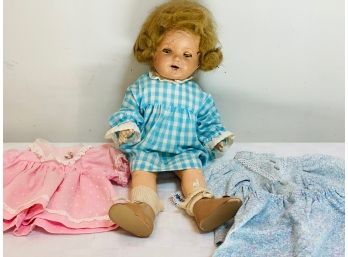 Vintage Doll With Clothes