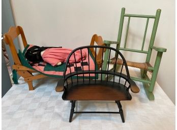 Doll Furniture And Cloth Doll