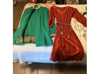 Lot Of Vintage Clothing In Closet Bag