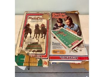 Vintage Electric Football And Horse Racing Games