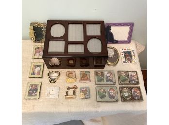 Lot Of Small Frames And A Picture Frame Box