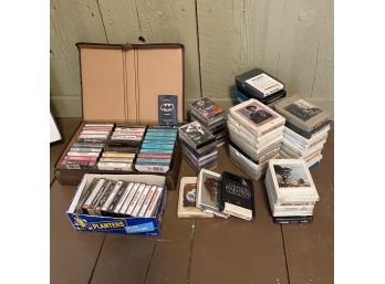 Lot Of Cassettes And 8 Tracks Tapes