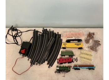 Toy Train Set With Track And Transformer
