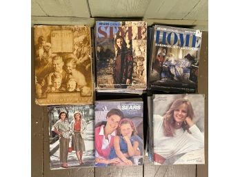 Lot Of Vintage Montgomery Ward And Sears Catalogs