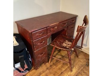 Well Used Desk And Matching Chair