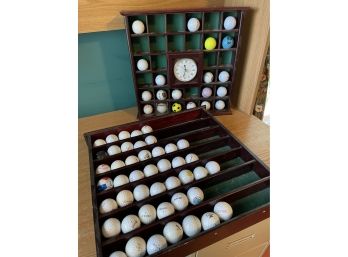 Golf Ball Collection And Display Shelves