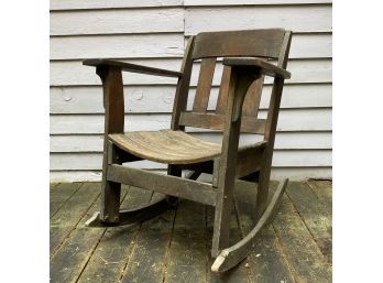 Antique Mission Oak Rocking Chair