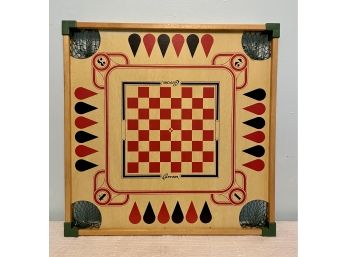 Carrom Board And Gamepieces