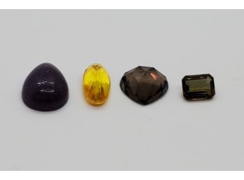 Loose Gems - Lepidolite, Autumn Alexite, Sphaleros Quartz & Smoky Quartz Heart