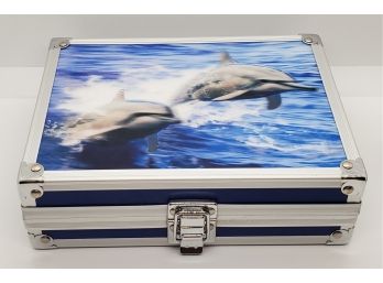 Aluminum 3D Dolphin Jewelry Box