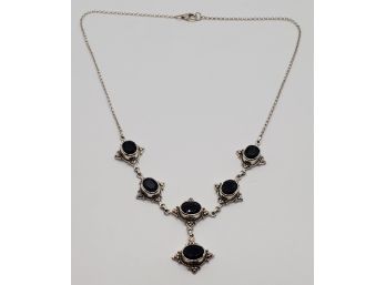 Artisan Made Masoala Sapphire Necklace In Sterling