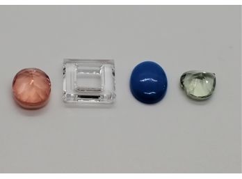 Loose Gems - White Swarovski Crystal, Morganite Quartz, Cervleite & Prasiolite
