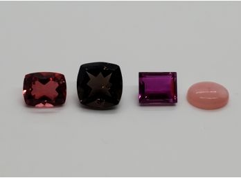 Loose Gems - Pink Opal, Salmon Triplet Quartz, Radiant Orchid Quartz & Smoky Quartz