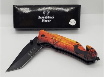 Brand New Snake Eye Tactical Outdoor Rescue Collector Knife
