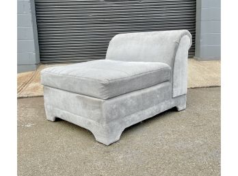 Vintage Gray Slipper Chair