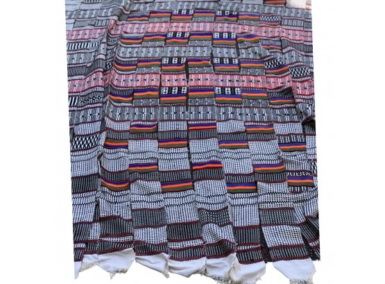 Handmade Throw Blanket Patched Together - Purchased In Africa