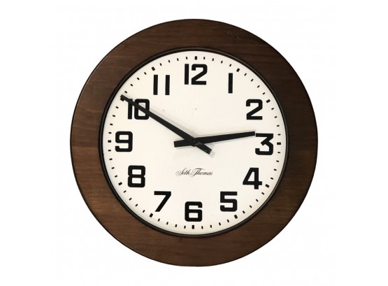 Seth Thomas Wooden Clock - Made In CT