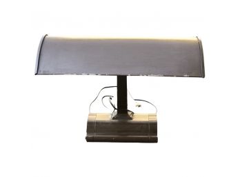 Vintage Brown Metal Desk Lamp