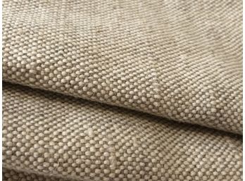 Large Chunk Of Oatmeal Colored Upholstery Fabric ( Cotton Blend)