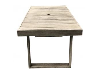 West Elm Outdoor Expandable Dining Table - Portside Table-  Driftwood