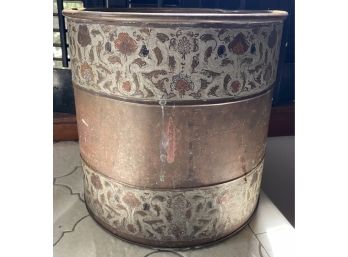 Copper Trash Bucket