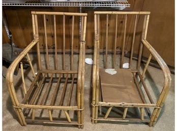 Two Vintage Rattan Chairs