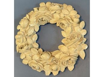 Plaster Floral Wreath