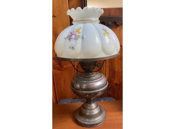 Lamp With Hand Painted Shade
