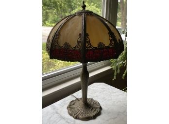 Vintage Slag Panel Lamp