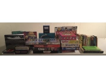 Lot Of Games & Books 48 Pieces