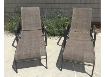 PR. Sling Back Chaise Lounge Chairs