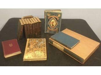 Antique Books (13) Longfellow, Wordsworth, Whitman