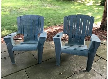 Pair Of SYROCO Resin Adirondack Chairs