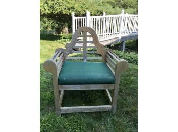 PLANTATION TIMBERS TEAK Accent Chair With Cushion