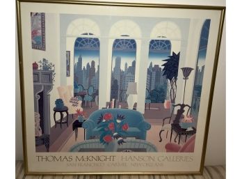 THOMAS McKNIGHT Blue Couch Print