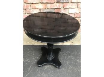 Black Lacquer Wooden Accent Table