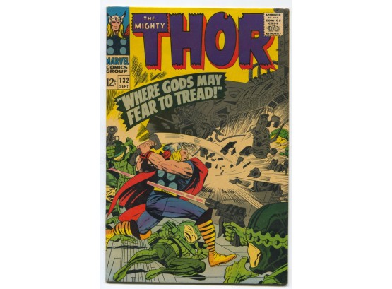 The Mighty Thor #132, Marvel Comics, Silver Age 1966, Where Gods May Fear To Tread