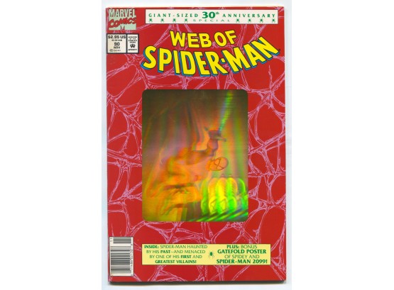 Web Of Spider-Man #90, Marvel Comics 1992 - Holographic Newsstand Edition