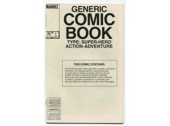 Generic Comic Book #1, Marvel Comics 1984