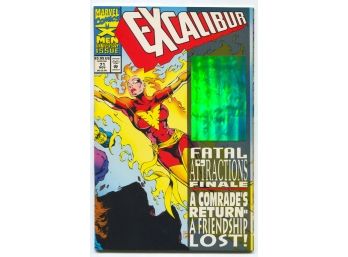 Excalibur #71, Marvel Comics 1993, Cover Enhanced With Nightcrawler Hologram