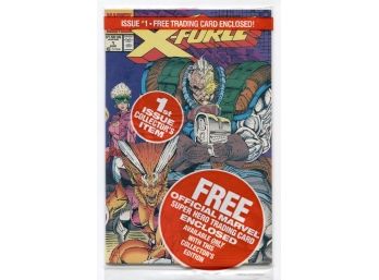 X-FORCE #1 (FACTORY SEALED) W/DEADPOOL TRADING CARD