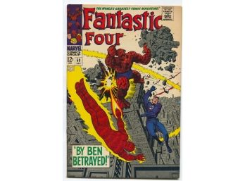 Fantastic Four #69 - Marvel Comics, Silver Age 1967, 'by Ben Betrayed'